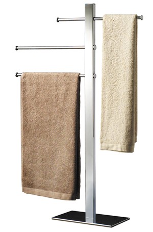 ORIGINS LIVING GEDY CHROME FREE STANDING BRIDGE TOWEL STAND, 7631-13
